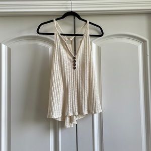 eyeshadow women’s razor back ribbed tank top